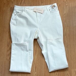 Vince Camuto Crisp White Denim Pants